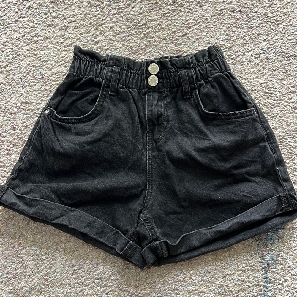 ZARA girls black shorts